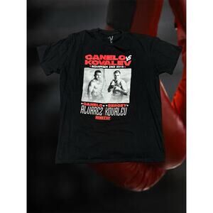 Canelo Vs Kovalev Fight T Shirt Black Size XL